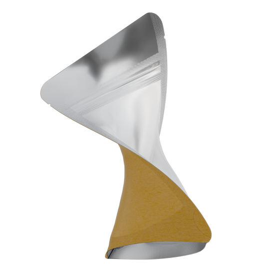 1/8 Ounce 3.5g Mylar Bags - (1000 qty) — Kraft & Clear
