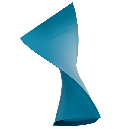 1/4 Ounce Mylar Bags (1000 qty) — Matte Blue & Matte Blue