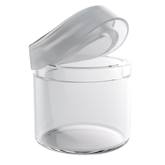 Glass Concentrate Jar — 6ML (360 qty) — Clear Cap