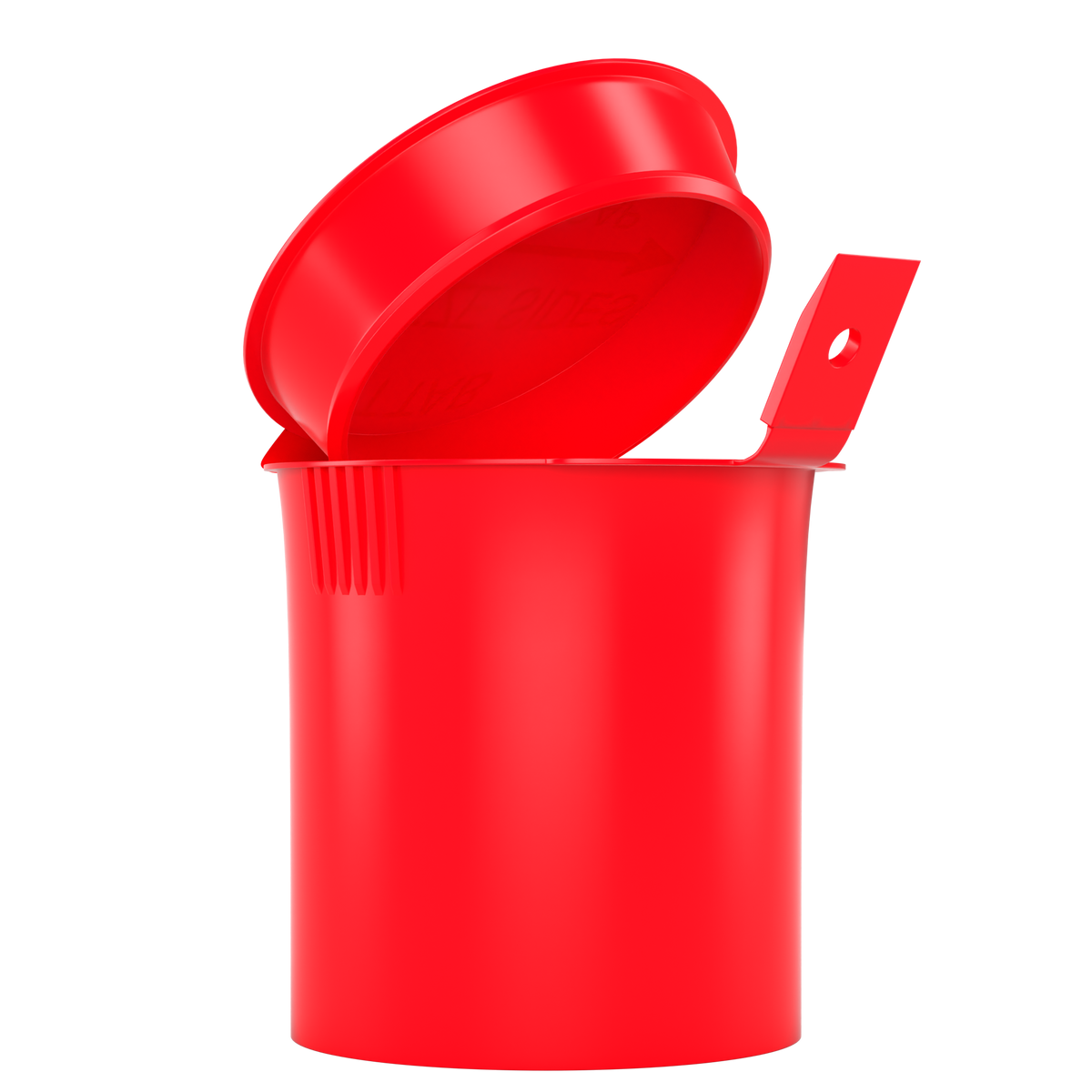 6 Dram Child Resistant Pop-Top Containers (300 qty) — Opaque Red