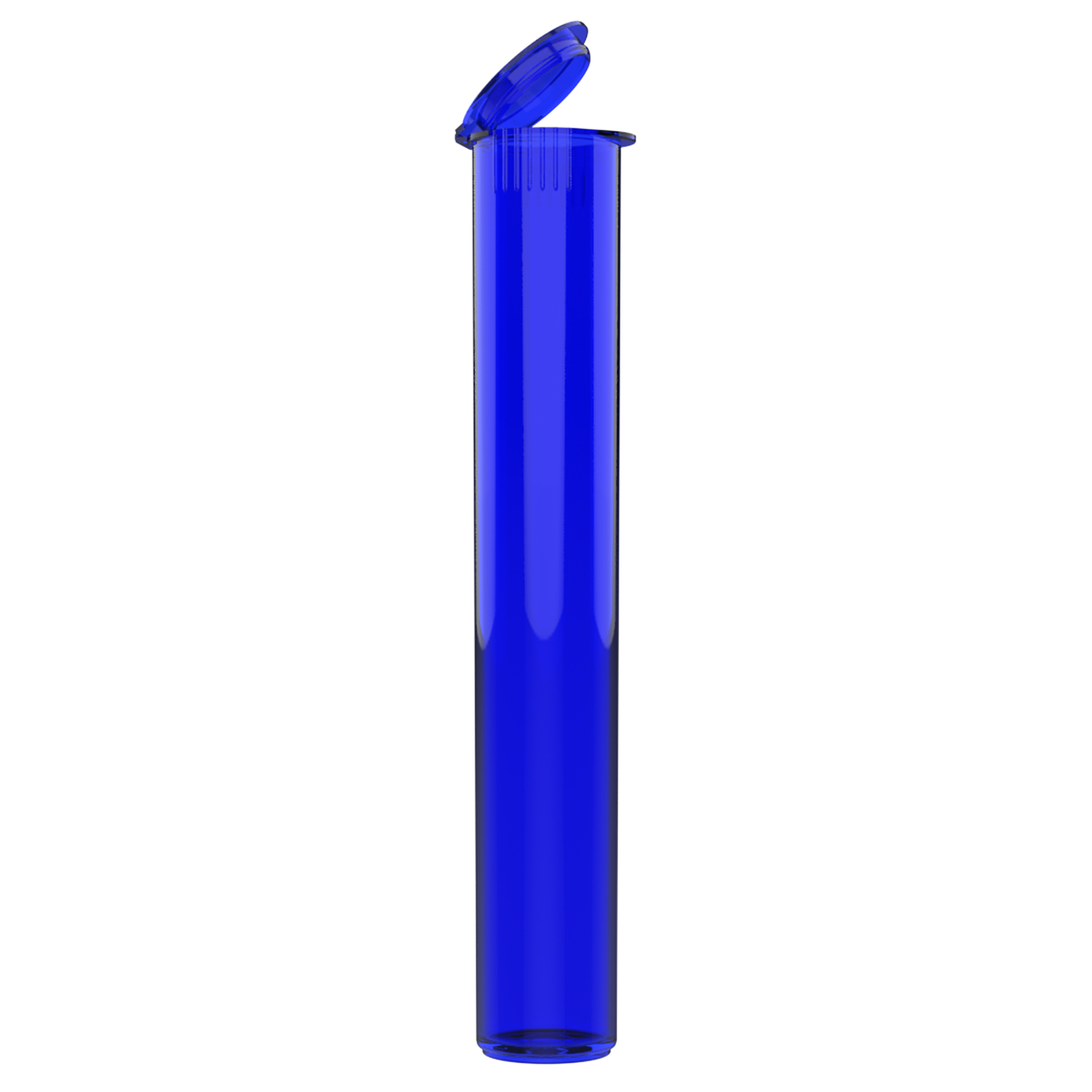 116mm CR Slim Tubes — Closed Lid (500 qty) — Translucent Blue