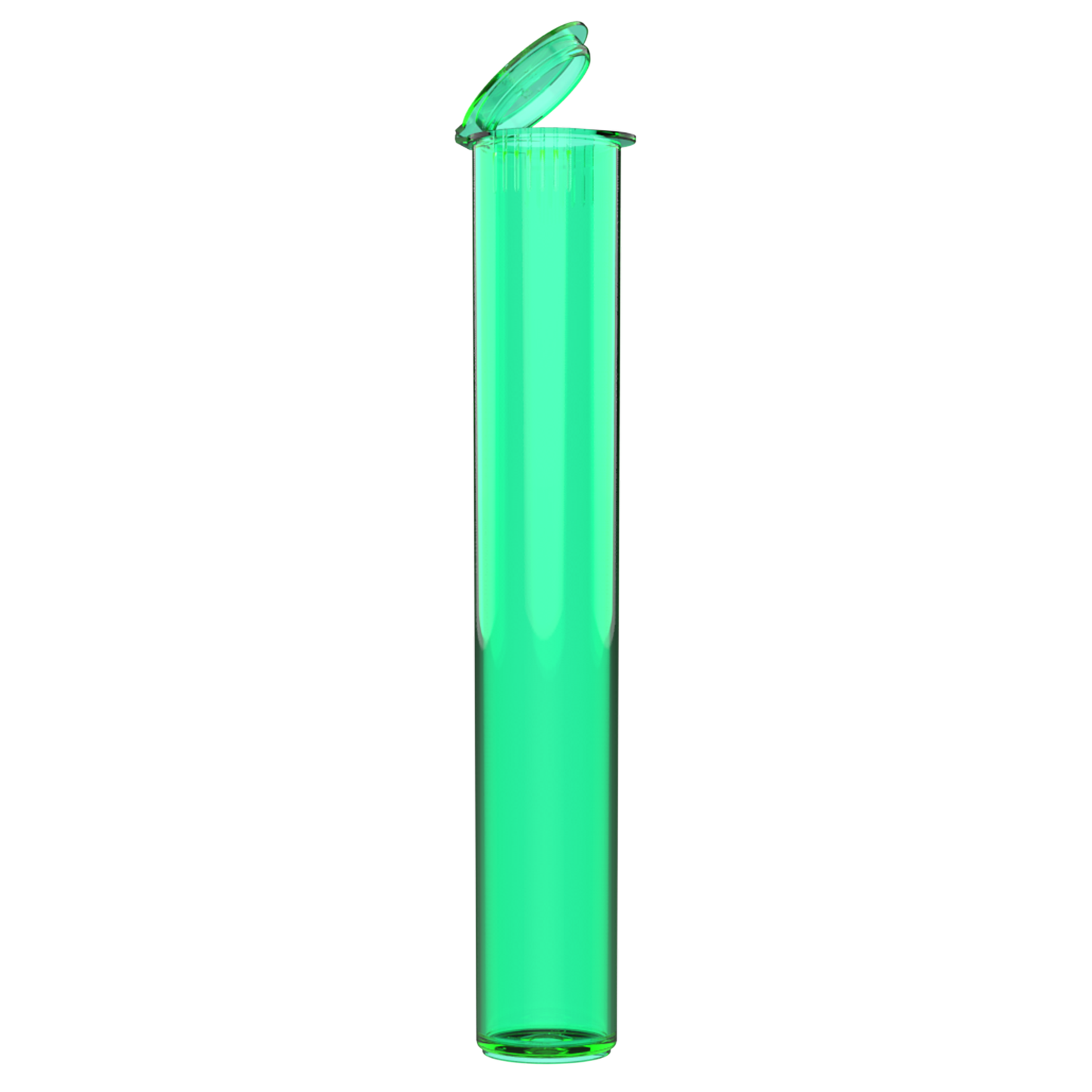 116mm CR Slim Tubes — Closed Lid (500 qty) — Translucent Green