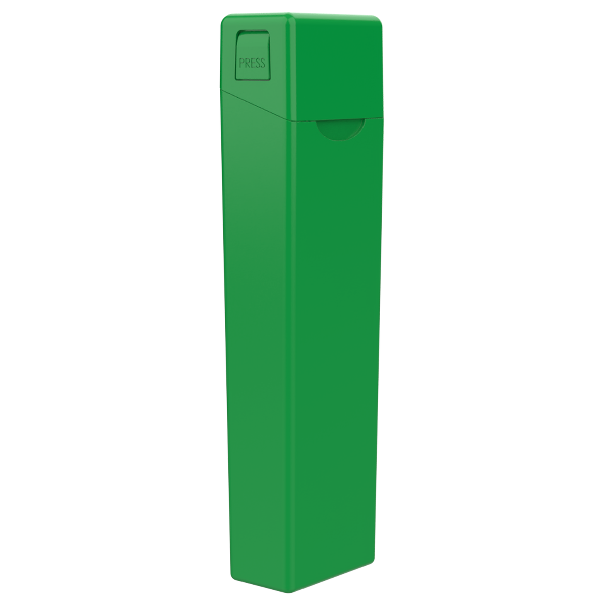 116 MM CR Hinge-Top Box - Pinch N Flip (200 qty) — Green