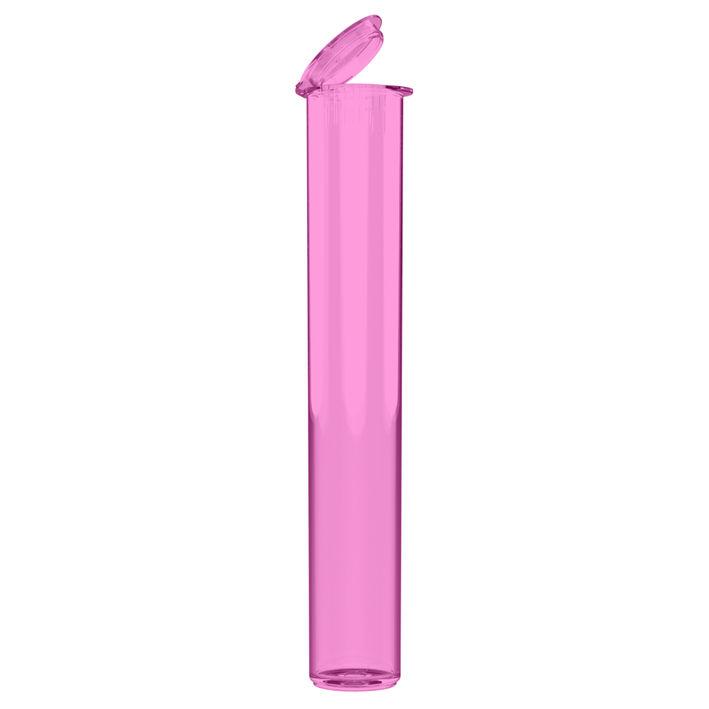 116mm CR Slim Tubes — Closed Lid (500 qty) — Translucent Pink