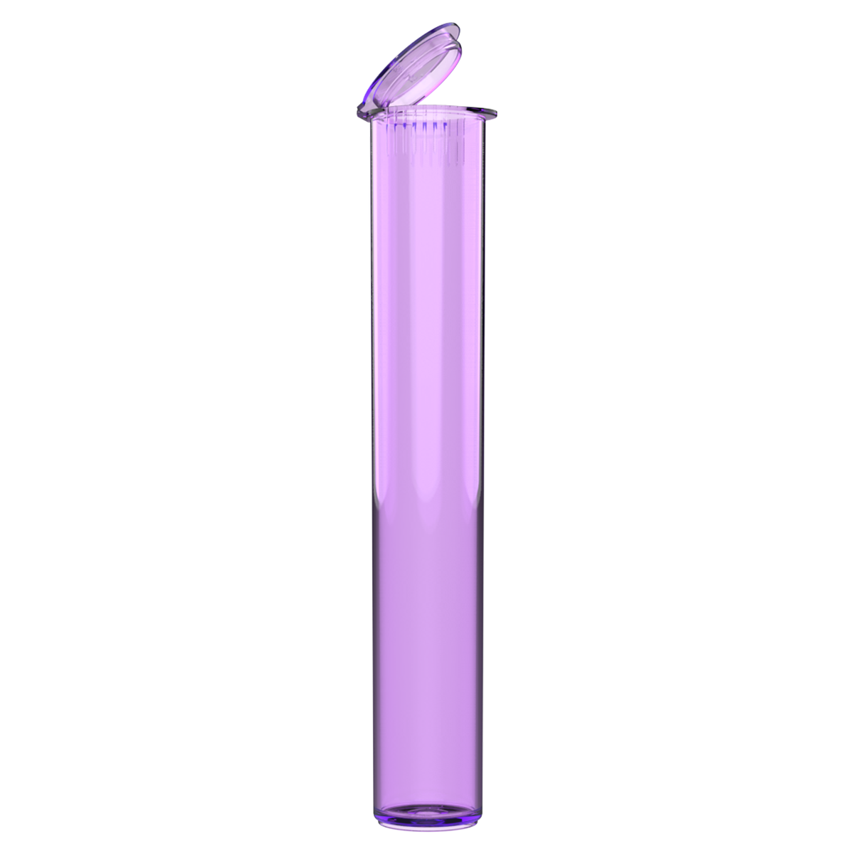 116mm CR Slim Tubes — Open Lid (500 qty) — Translucent Purple