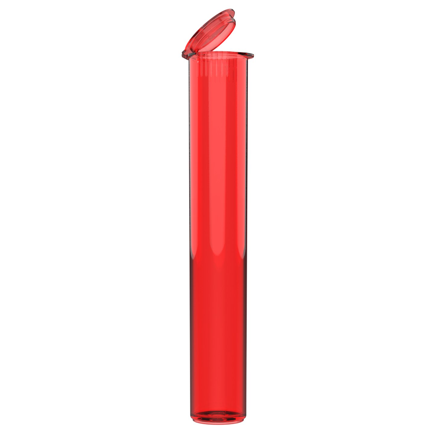 116mm CR Slim Tubes — Closed Lid (500 qty) — Translucent Red