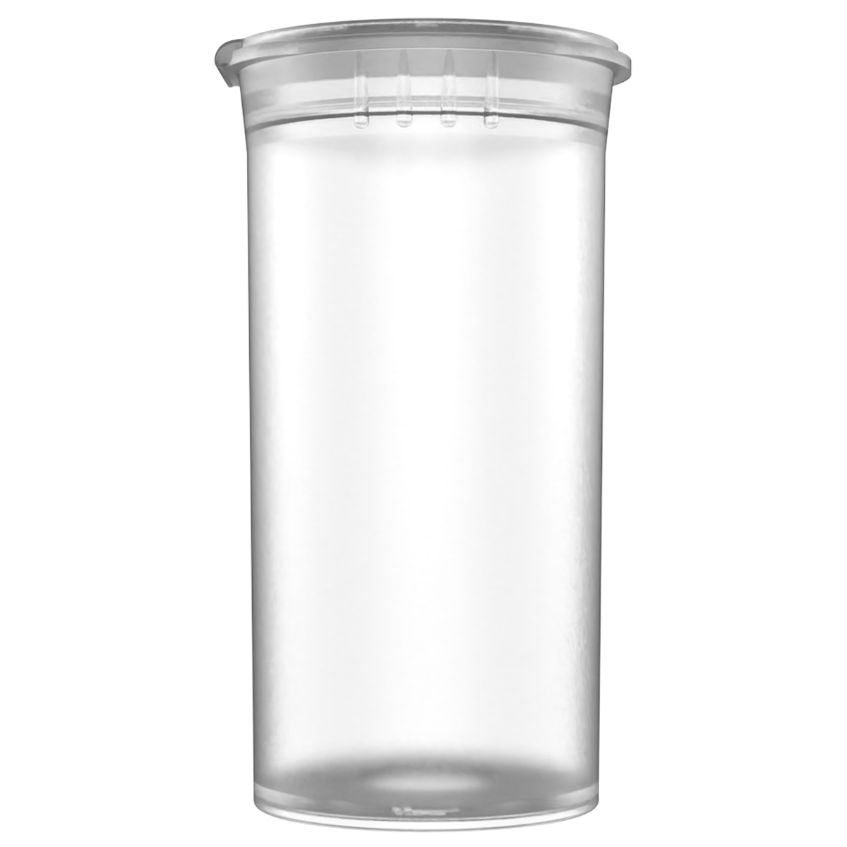 13 Dram Child Resistant Pop-Top Containers (315 qty) — Translucent Clear