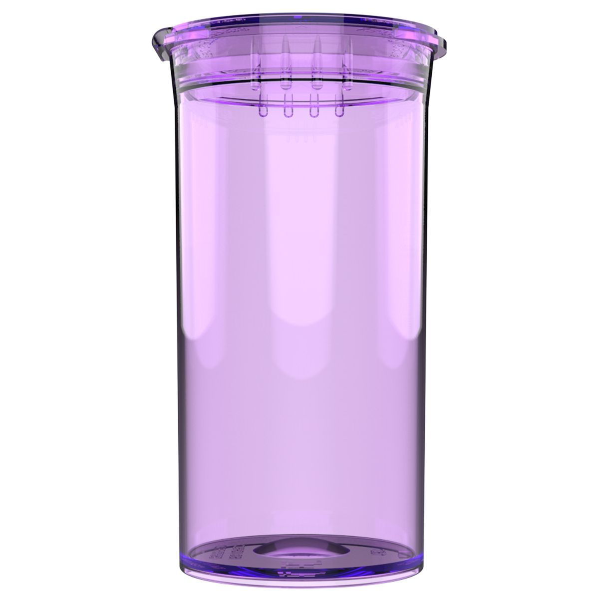 13 Dram Child Resistant Pop-Top Containers (315 qty) — Translucent Purple