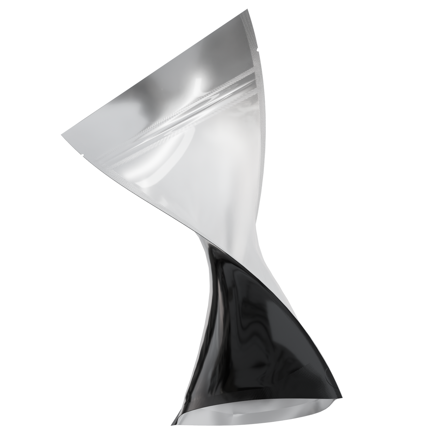 1 Ounce Mylar Bags (1000 qty) — Gloss Black & Clear