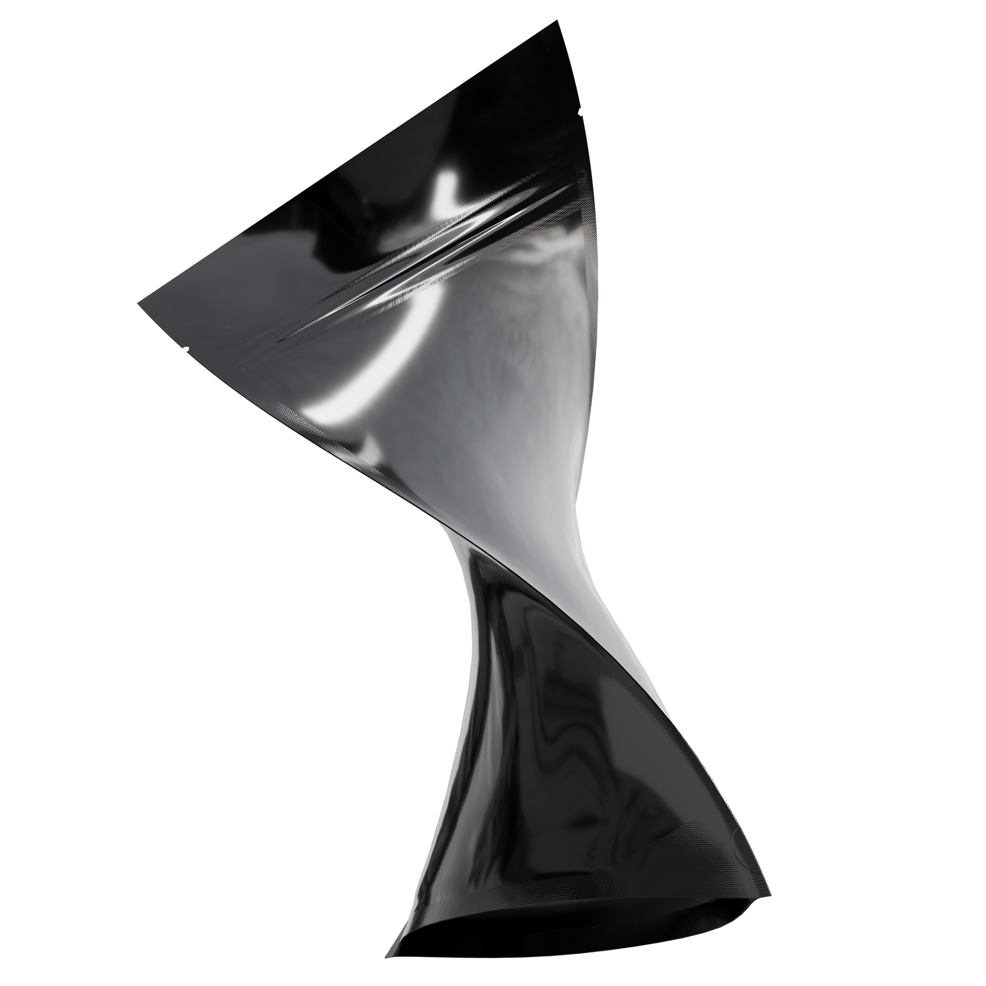 1 Ounce Mylar Bags (1000 qty) — Gloss Black & Gloss Black