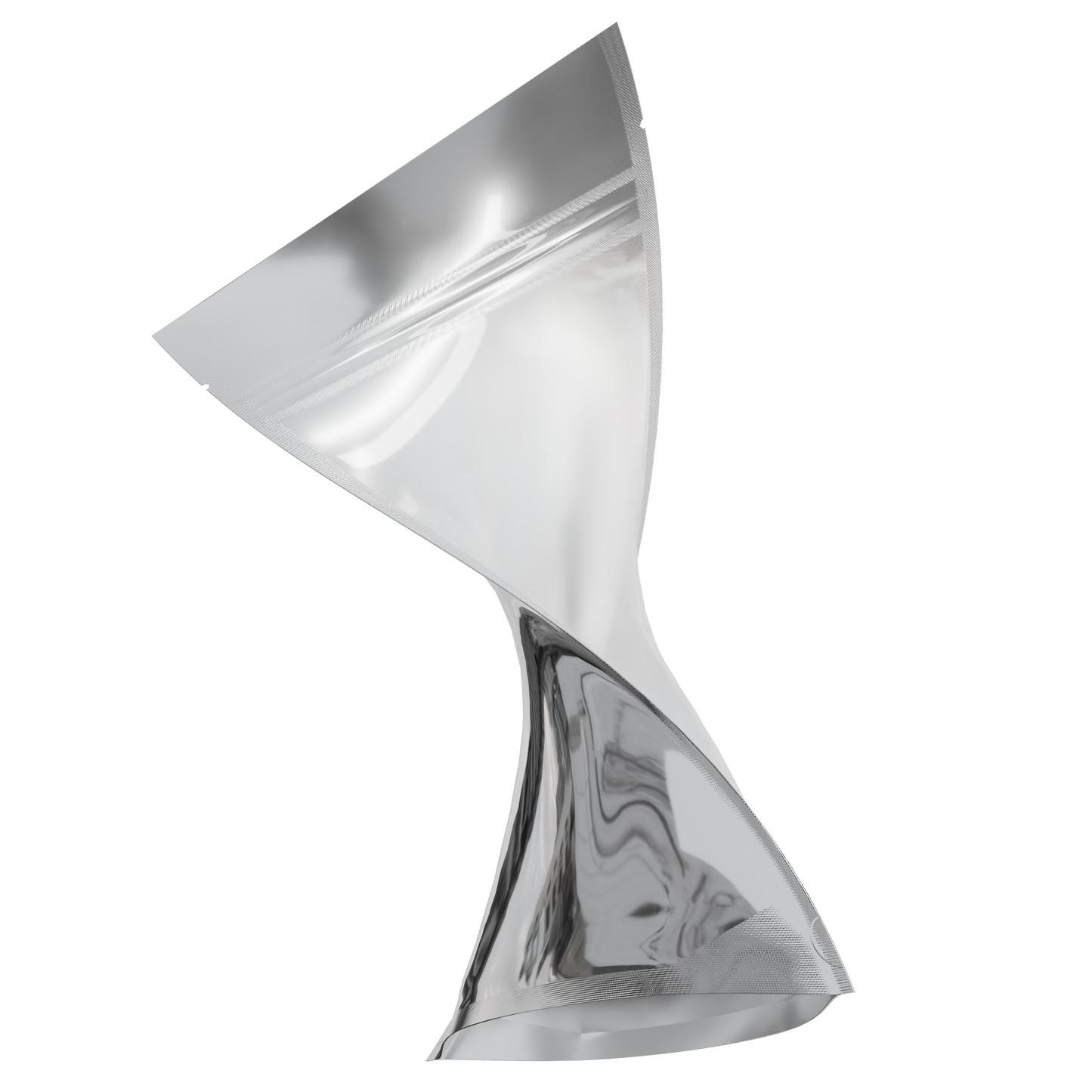 1 Ounce Mylar Bags (1000 qty) — Gloss Silver & Clear