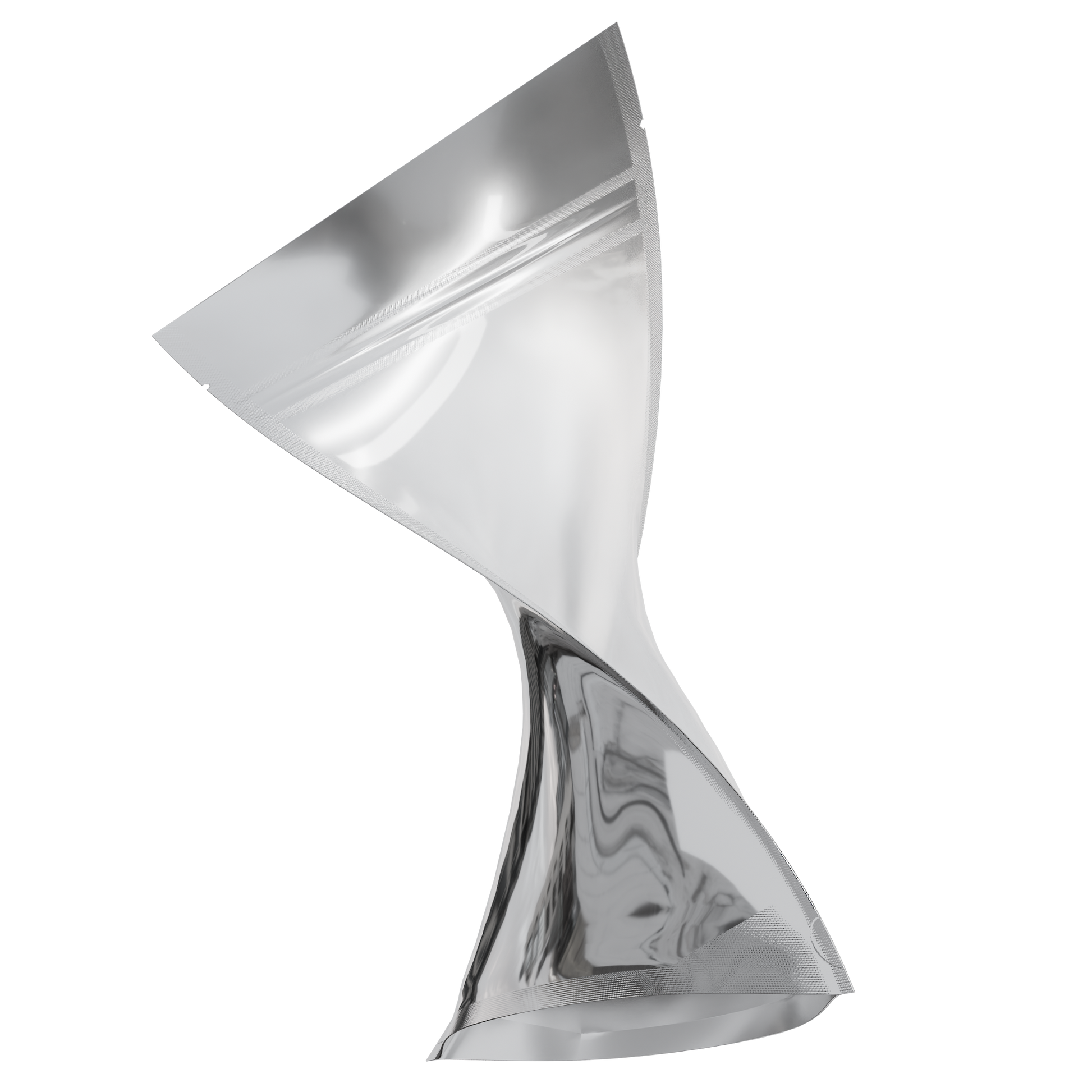 1 Ounce Mylar Bags (1000 qty) — Gloss Silver & Clear