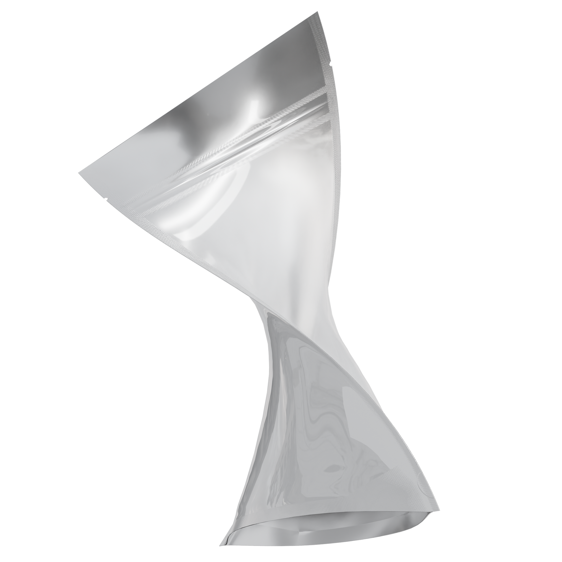 1 Ounce Mylar Bags (1000 qty) — Gloss White & Clear