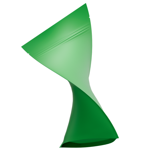 1 Ounce Mylar Bags (1000 qty) — Matte Green & Matte Green