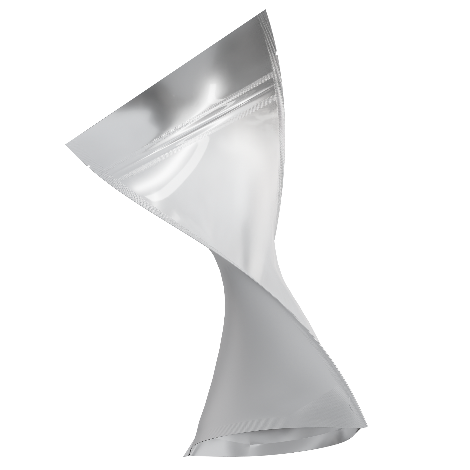 1 Ounce Mylar Bags (1000 qty) — Matte White & Clear