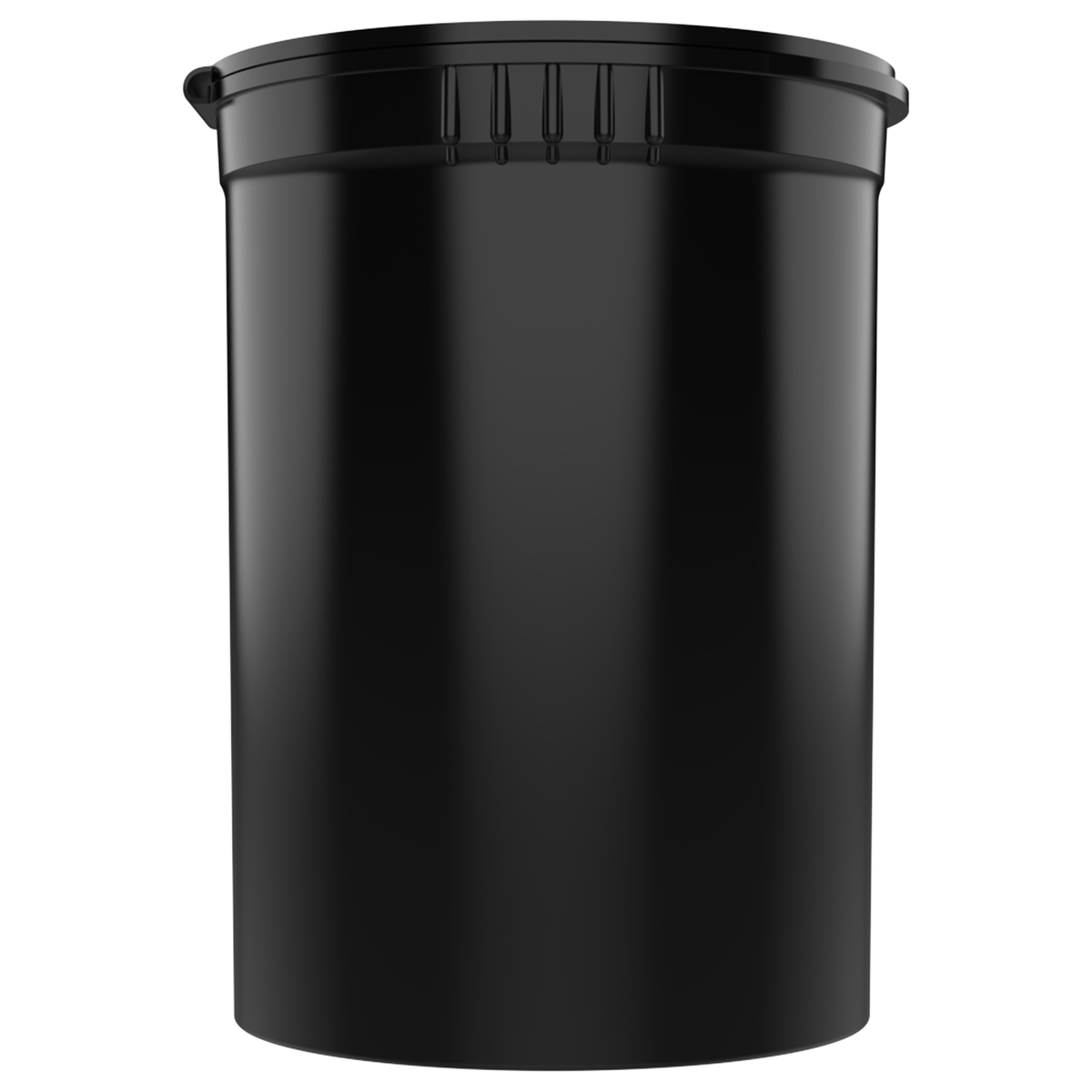 30 Dram Child Resistant Pop-Top Containers (160 qty) — Black Recycled Ocean Plastic PCR