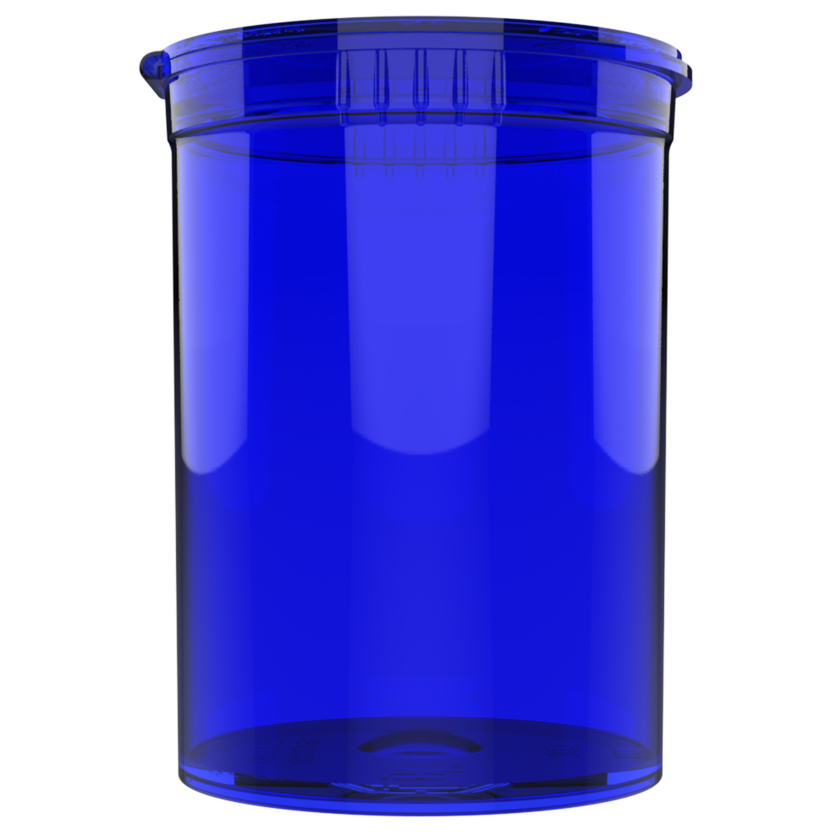 30 Dram Child Resistant Pop-Top Containers (160 qty) — Translucent Blue
