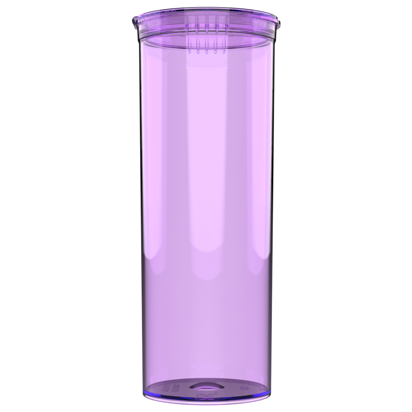 60 Dram Child Resistant Pop-Top Containers (75 qty) — Translucent Purple