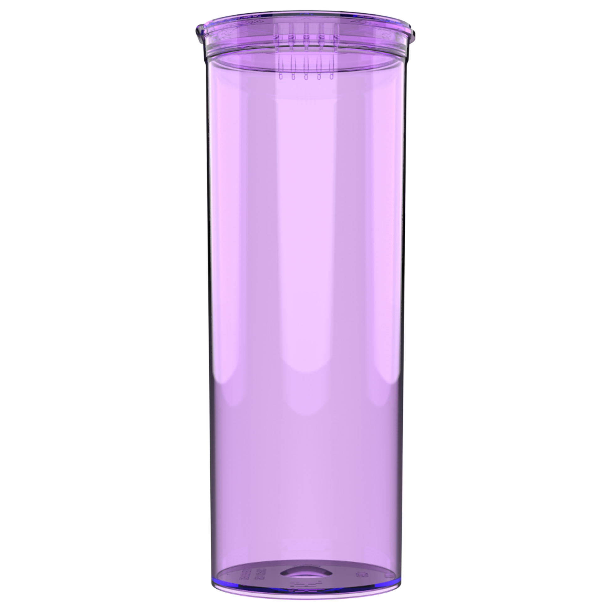 60 Dram Child Resistant Pop-Top Containers (75 qty) — Translucent Purple