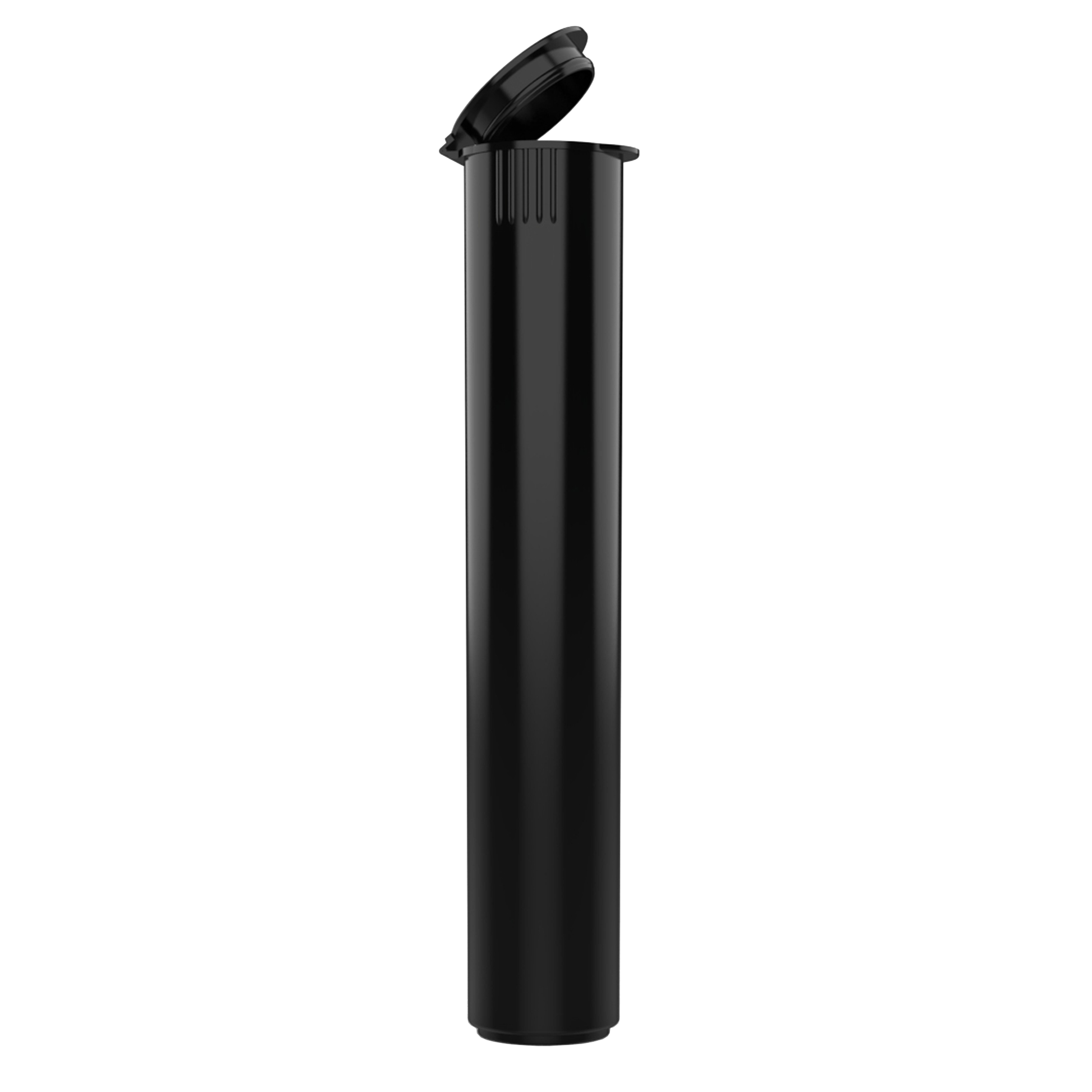 80mm Vape Cartridge Tubes Child Resistant — Pop Top (1150 qty) — Black