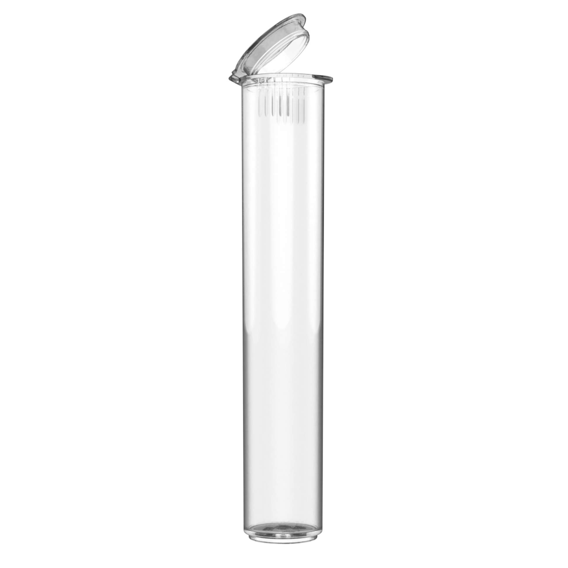 80mm Vape Cartridge Tubes Child Resistant — Pop Top (1150 qty) — Clear