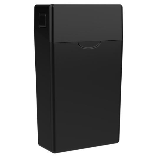 84 MM CR Hinge-Top Box - Pinch N Flip (130 qty) — Black