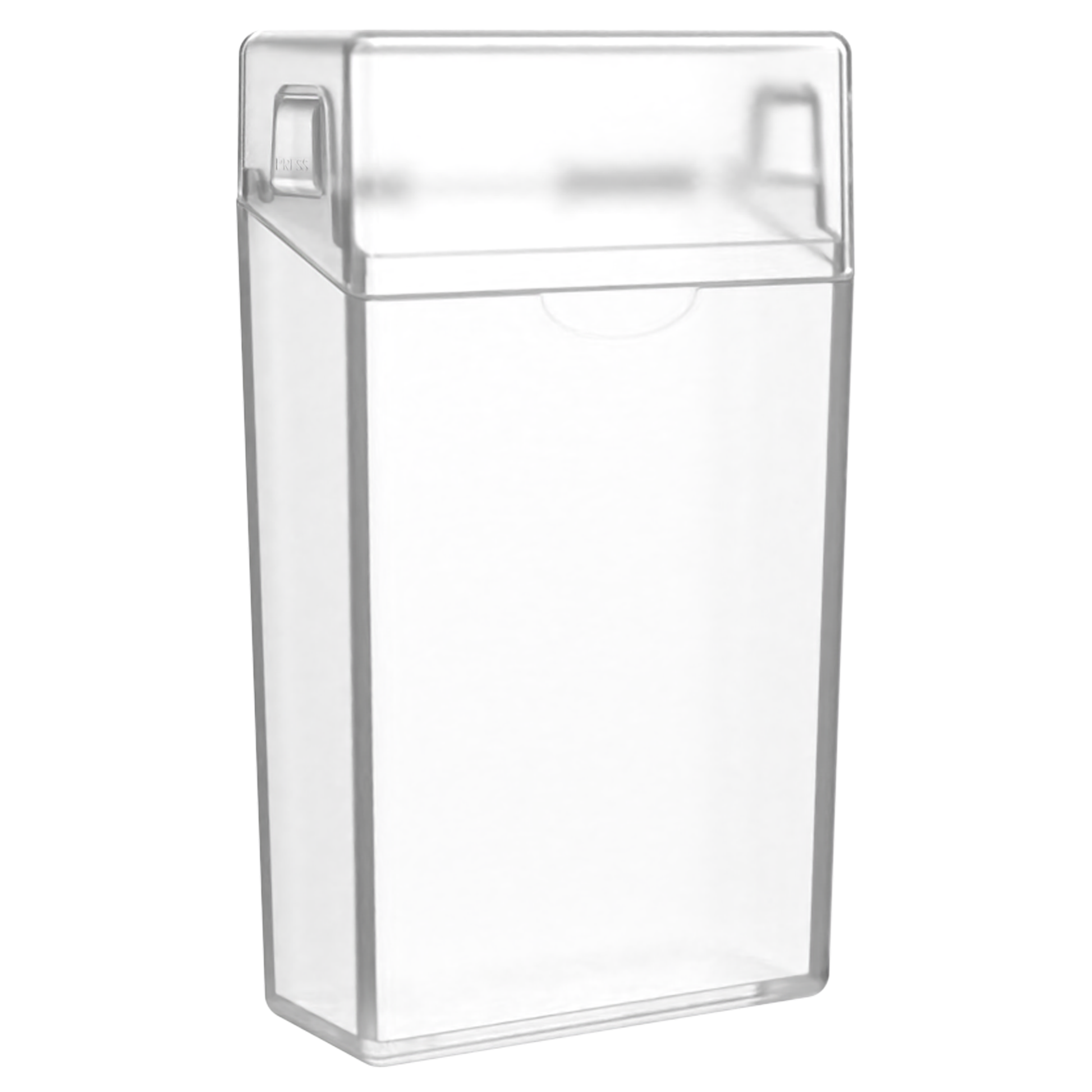 84 MM CR Hinge-Top Box - Pinch N Flip (130 qty) — Clear