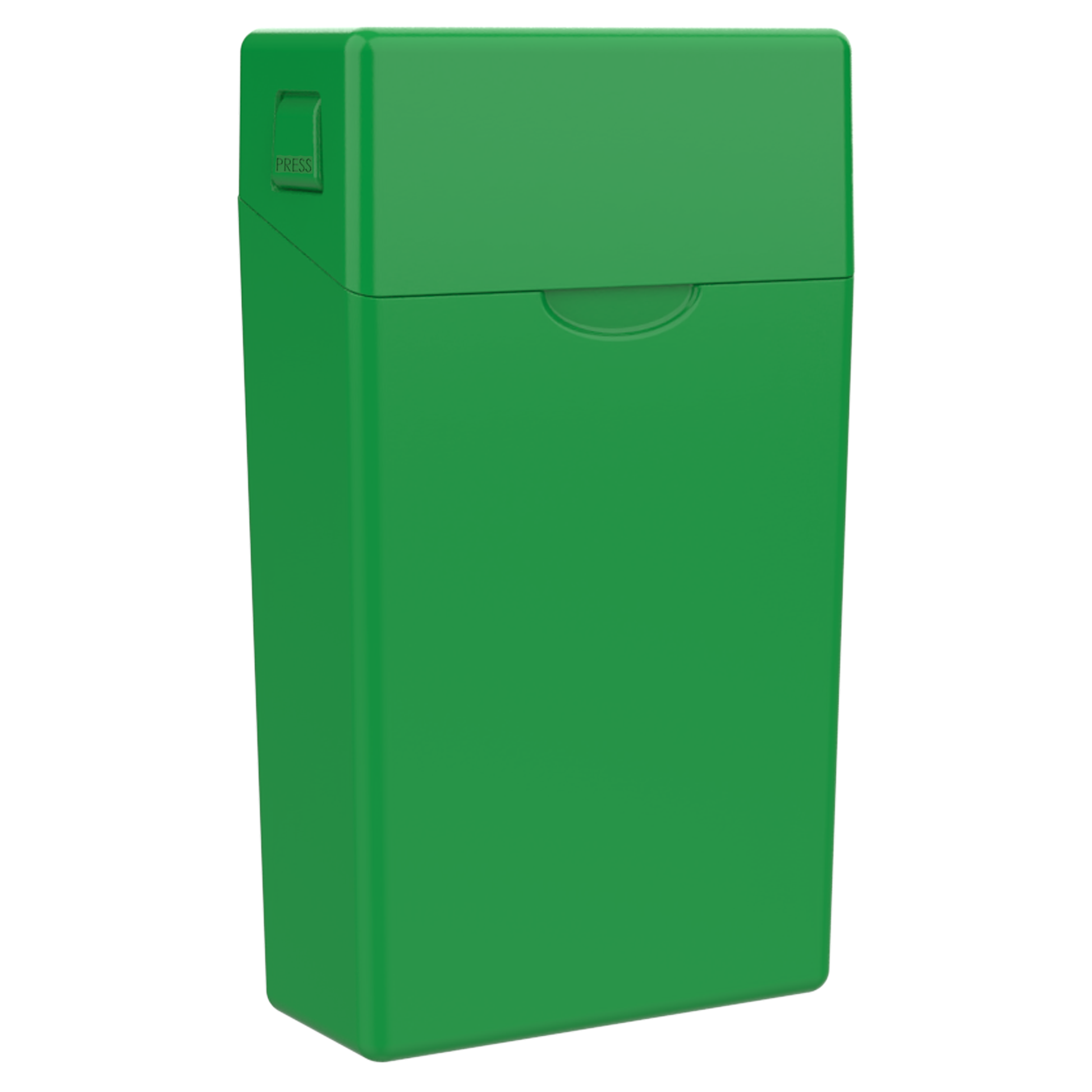 84 MM CR Hinge-Top Box - Pinch N Flip (130 qty) — Green