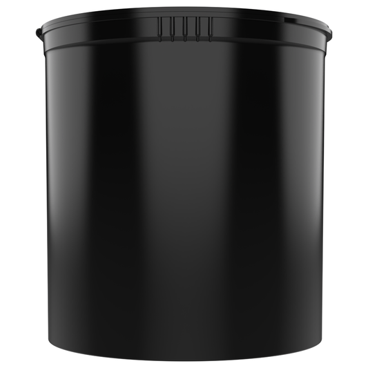 90 Dram Child Resistant Pop-Top Containers (60 qty) — Black Recycled Ocean Plastic PCR