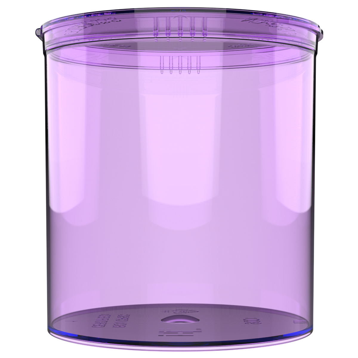 90 Dram Child Resistant Pop-Top Containers (60 qty) — Translucent Purple