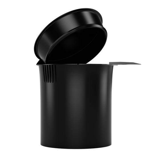 6 Dram Child Resistant Pop-Top Containers (300 qty) — Opaque Black