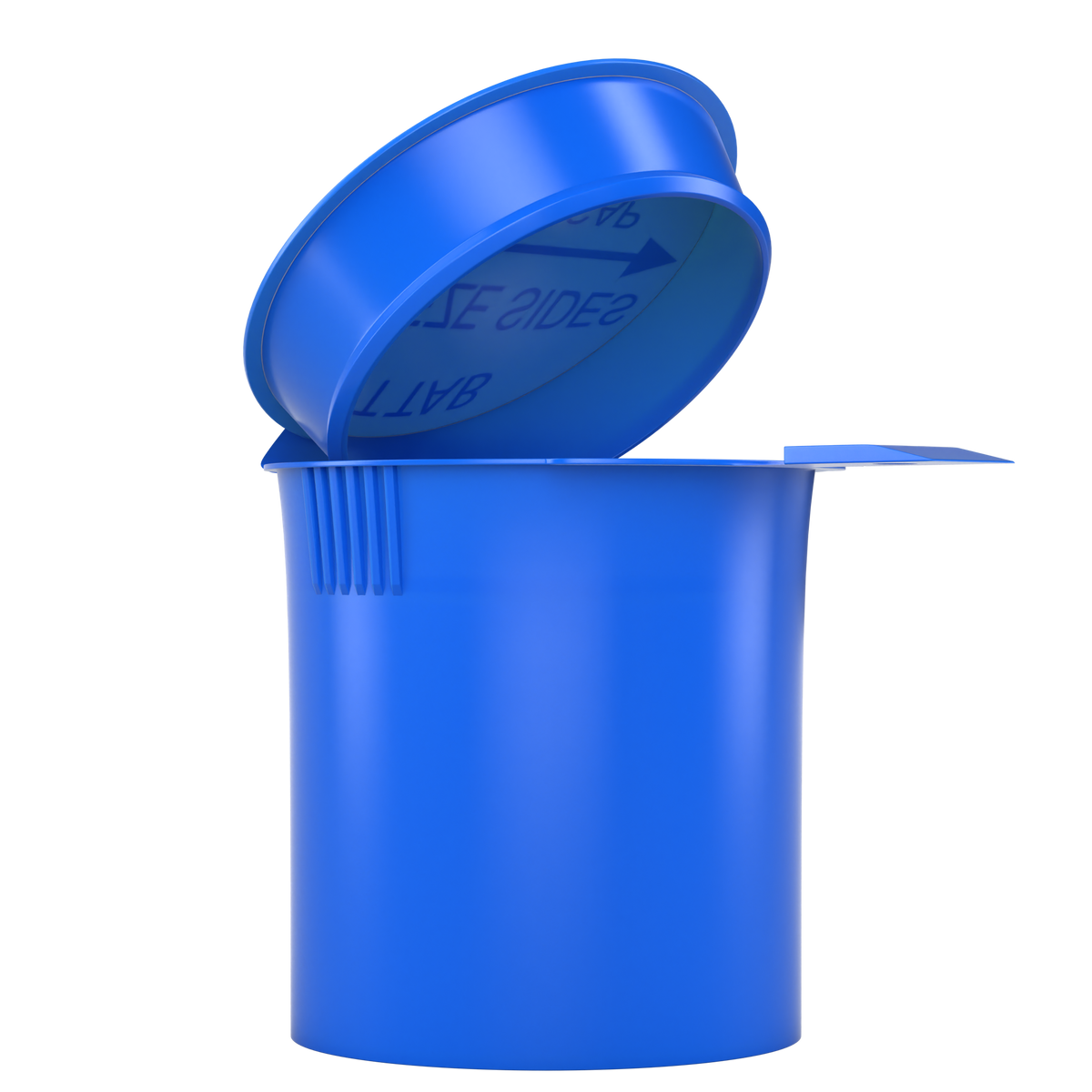 6 Dram Child Resistant Pop-Top Containers (300 qty) — Opaque Blue