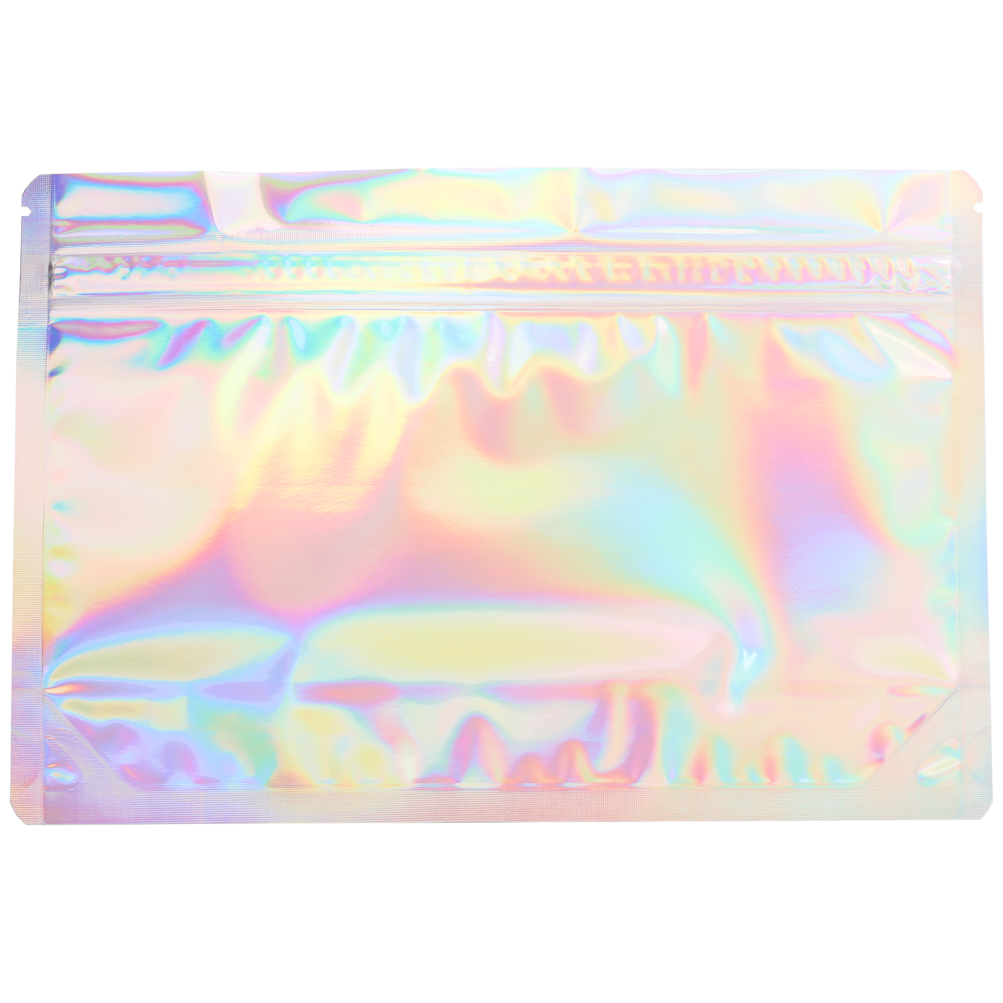 Medium 9x6" CR Gusset Bags (1,000 qty) — Gloss Holographic