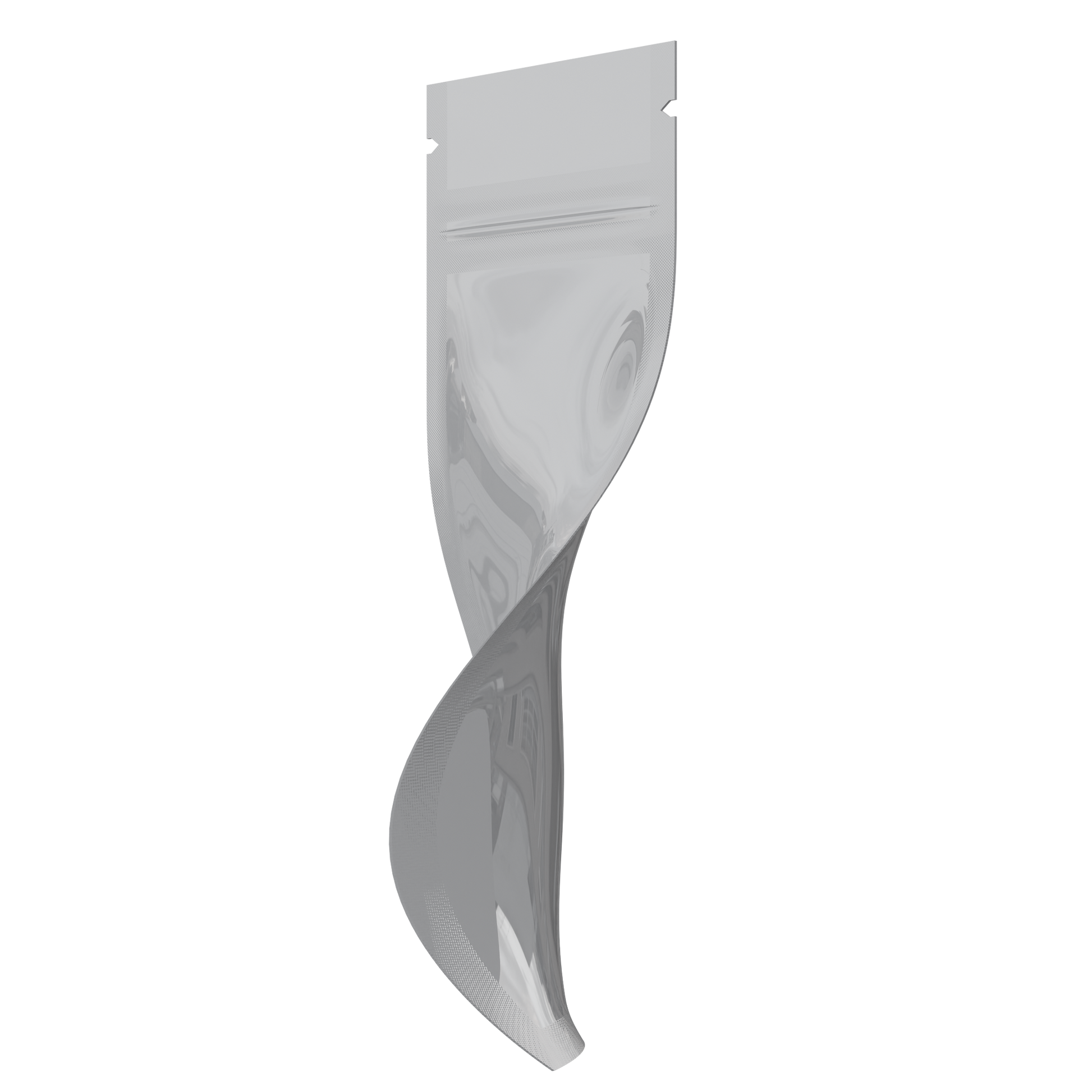 CR Slim Zipper Mylar Bags 2.16" x 6" (1,000 qty) — White