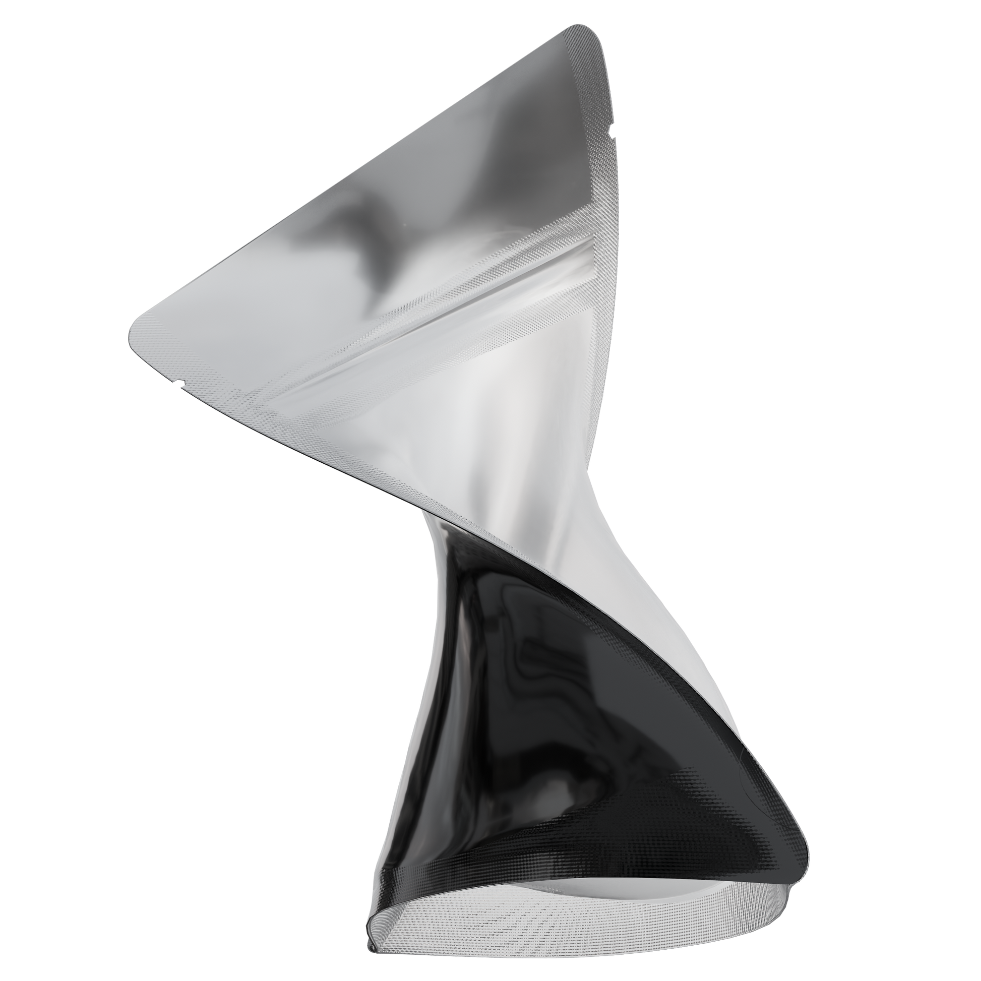1/8 Ounce 4 X 5 Mylar Bags - (1000 qty) — Gloss Black & Gloss Clear
