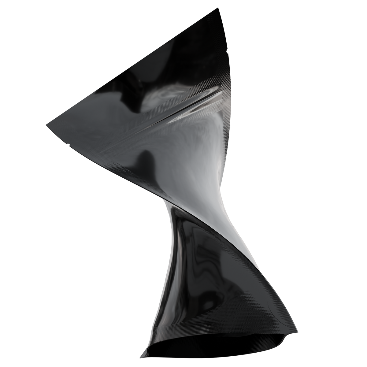 1/8 Ounce Mylar Bags (1000 qty) — Gloss Black & Gloss Black
