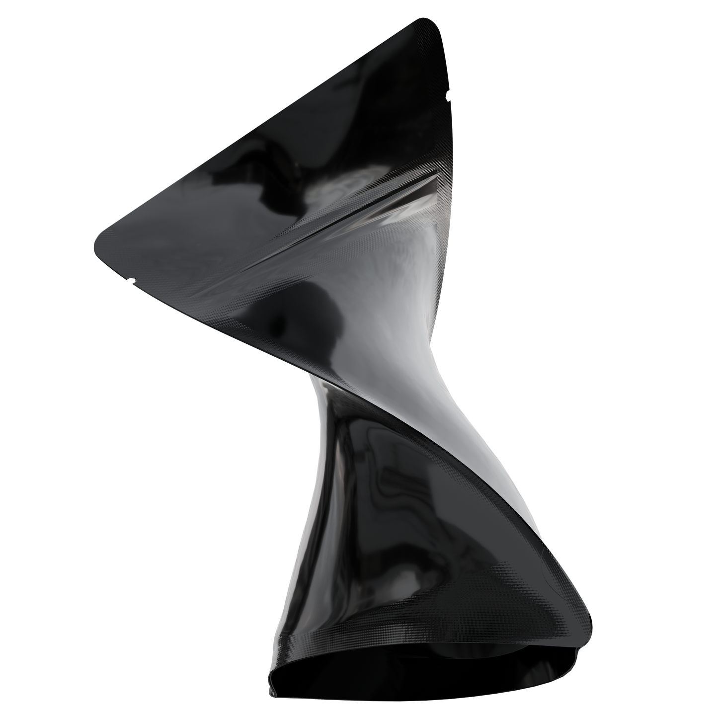 1/8 Ounce 4 X 5 Mylar Bags - (1000 qty) — Gloss Black & Gloss Black