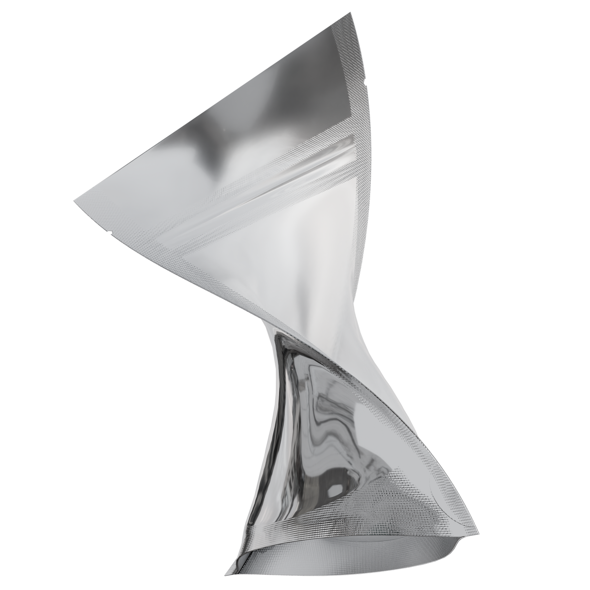 1/8 Ounce Mylar Bags (1000 qty) — Gloss Silver & Clear