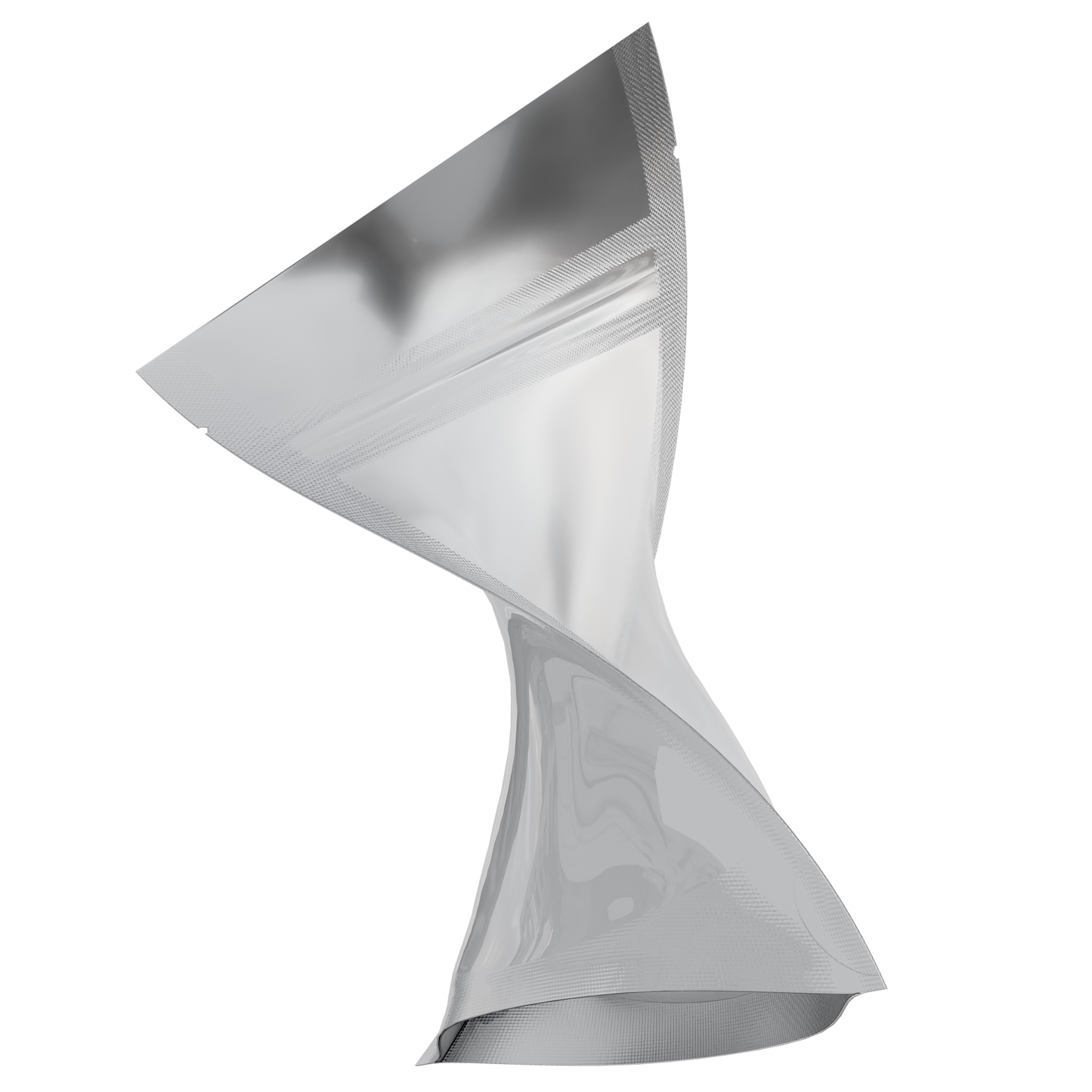1/8 Ounce 3.5g Mylar Bags - (1000 qty) — Gloss White & Clear