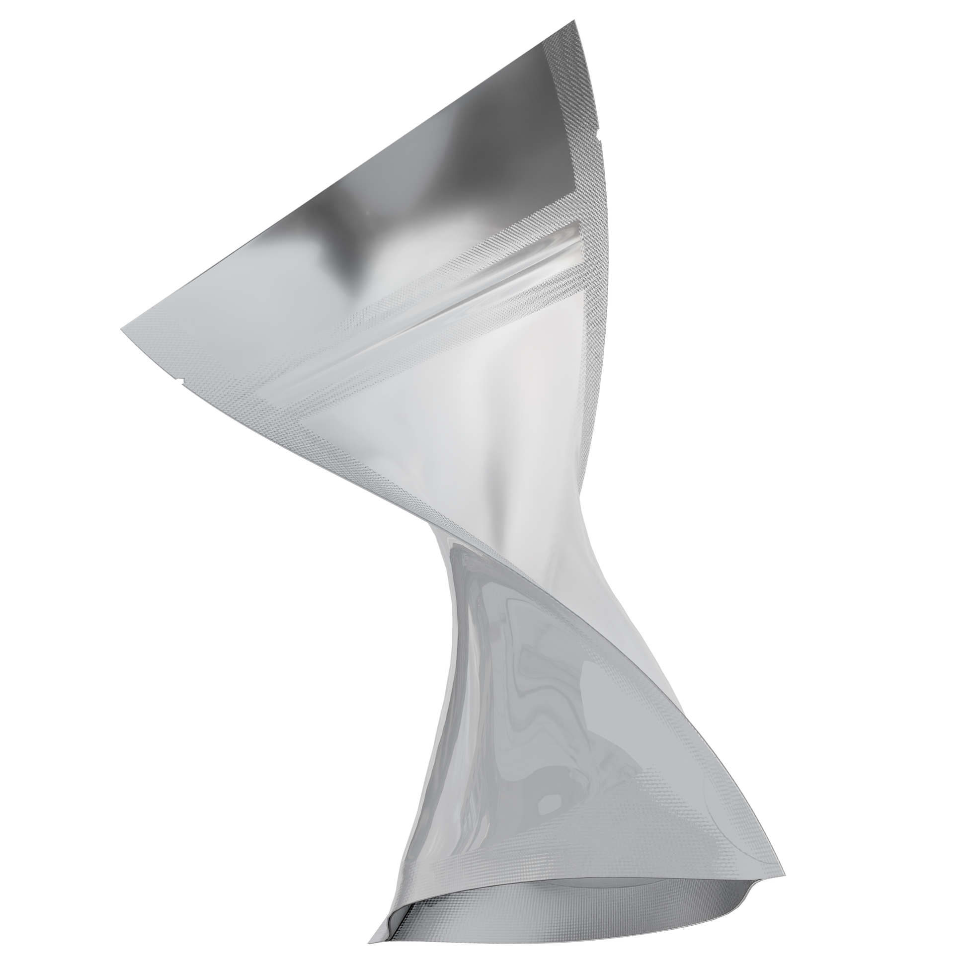 1/8 Ounce 3.5g Mylar Bags - (1000 qty) — Gloss White & Clear