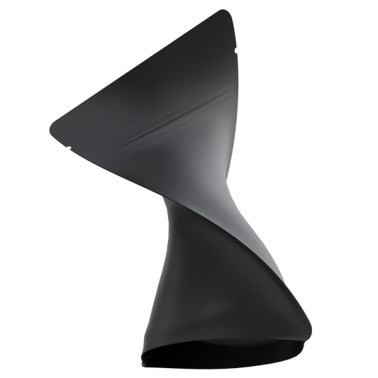 1/8 Ounce 4 X 5 Mylar Bags - (1000 qty) — Matte Black & Matte Black