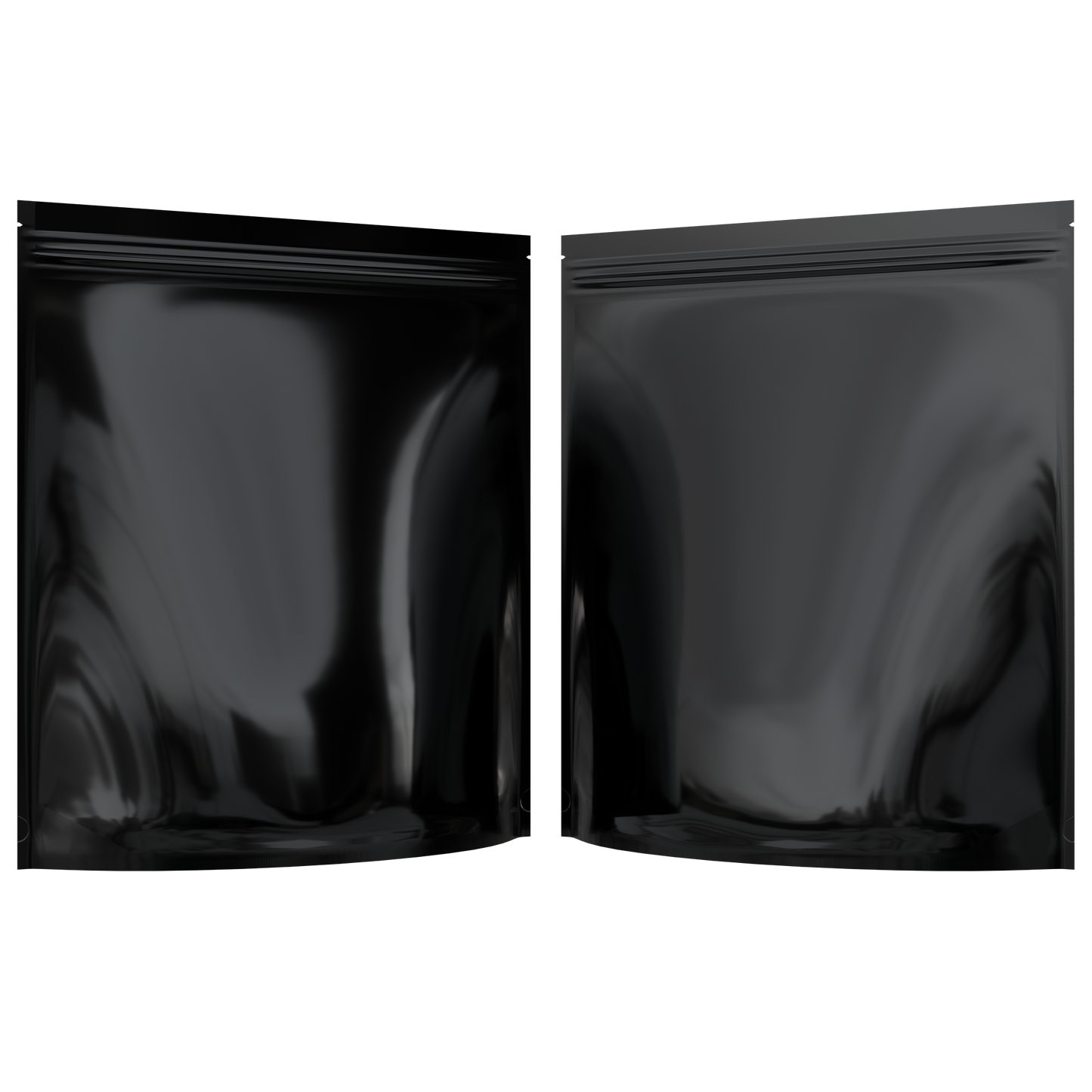 Mylar Bags 1 LB Grower Mylar Bags (10 qty) — Gloss Black / Gloss Black