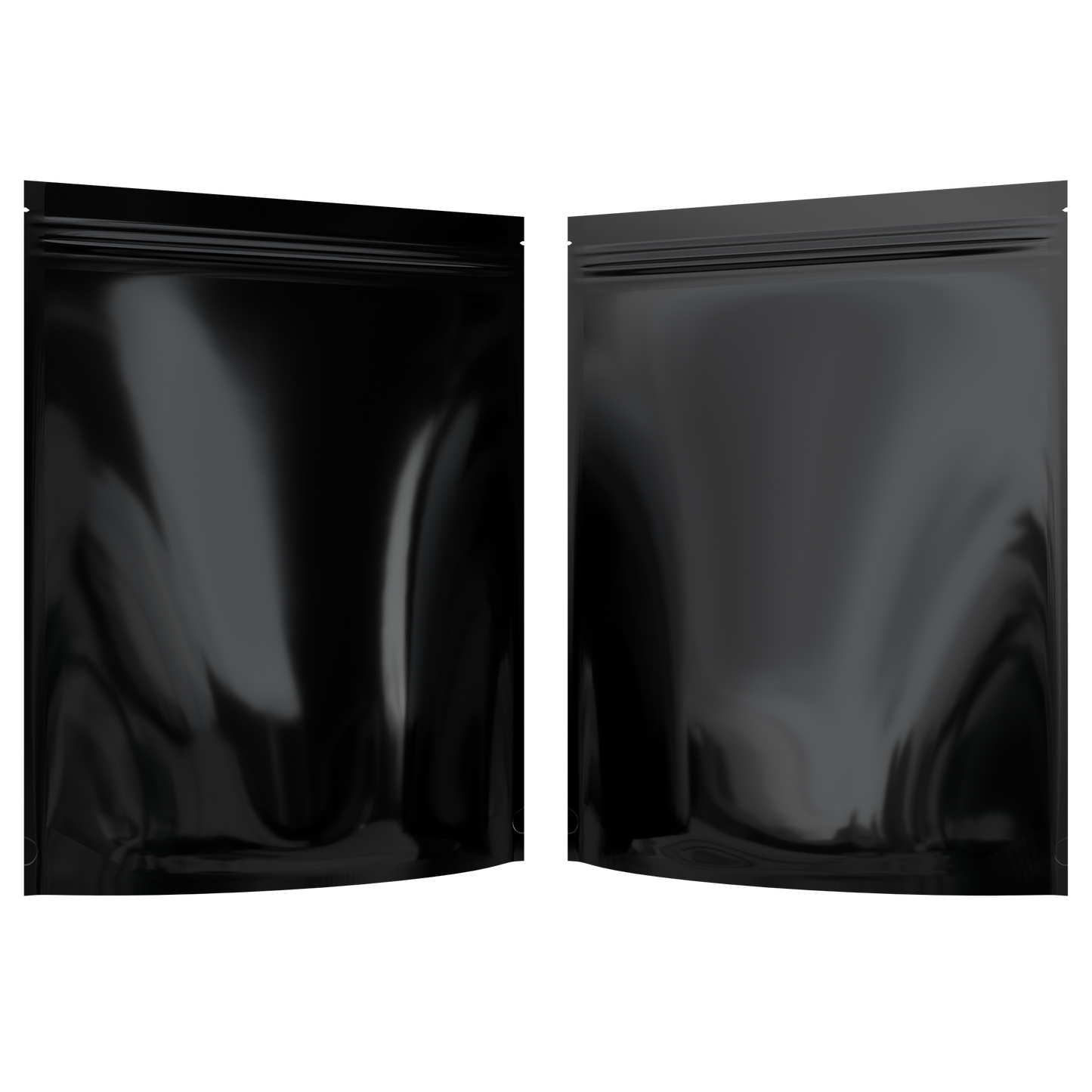 Mylar Bags 1/2 LB Grower Mylar Bags (10 qty) — Gloss Black / Gloss Black