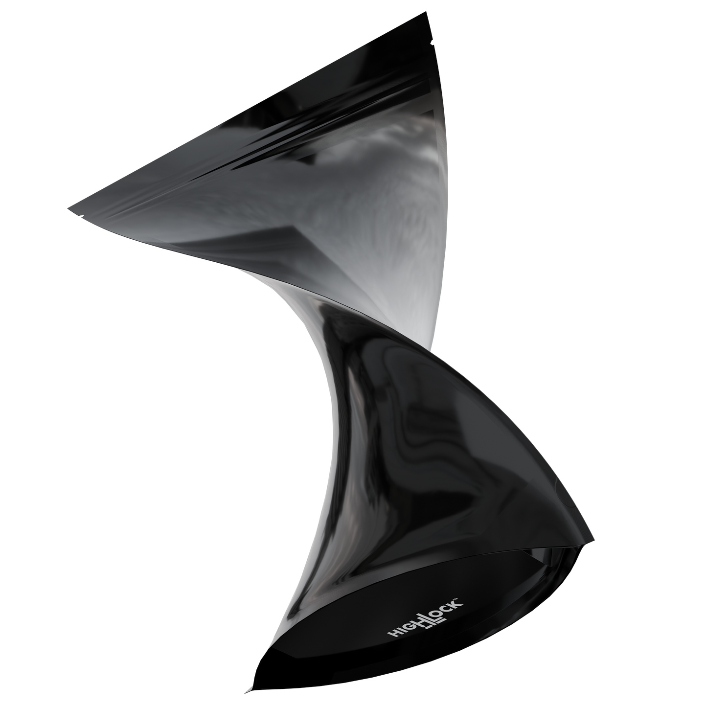 Mylar Bags 1/2 LB Grower Mylar Bags (300 qty) — Gloss Black / Gloss Black