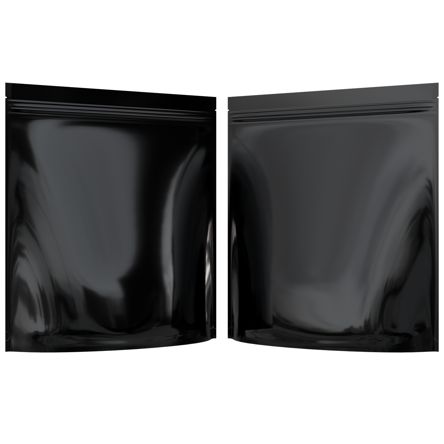 Mylar Bags 2 LB Grower Mylar Bags (10 qty) — Gloss Black / Gloss Black