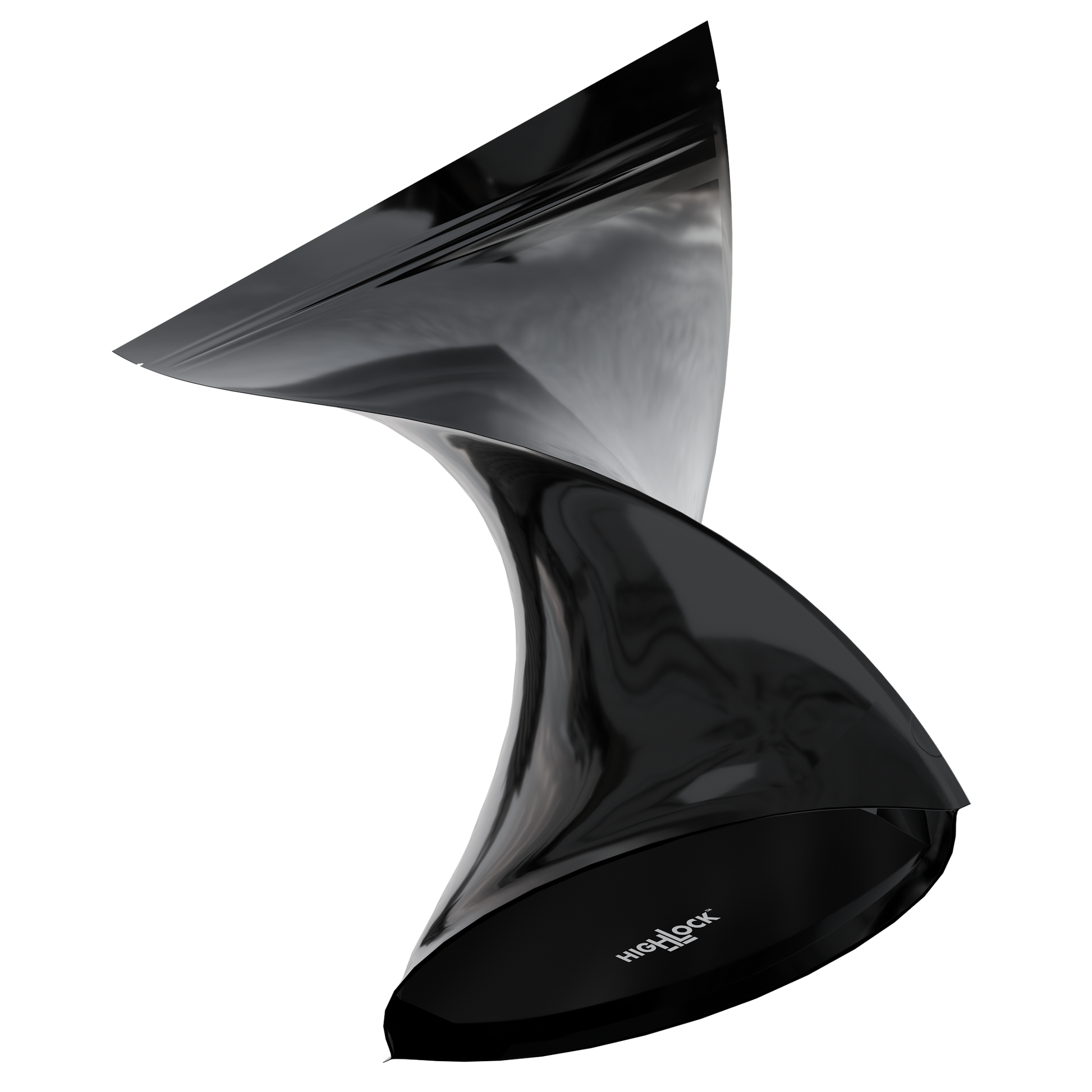 Mylar Bags 2 LB Grower Mylar Bags (300 qty) — Gloss Black / Gloss Black