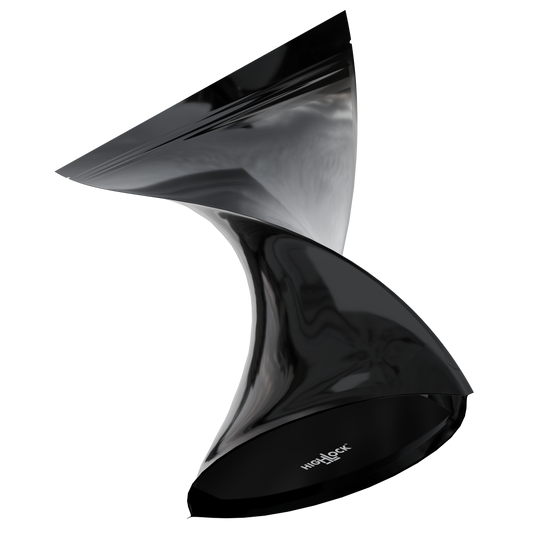 Mylar Bags 2 LB Grower Mylar Bags (300 qty) — Gloss Black / Gloss Black