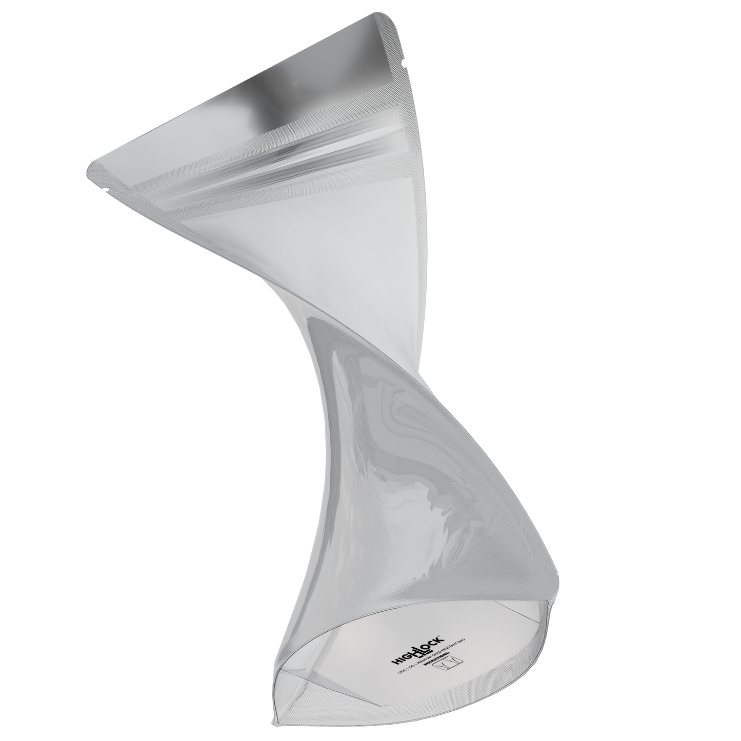 1/2 Oz (14g) CR Gusset Bags (1,000 qty) — Gloss White / Gloss Clear
