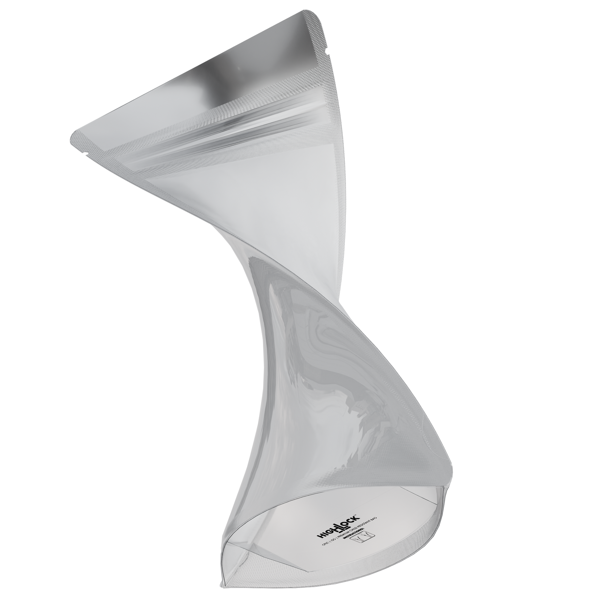1/2 Oz (14g) CR Gusset Bags (1,000 qty) — Gloss White / Gloss Clear