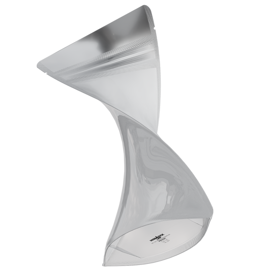 1 Oz (28g) CR Gusset Bags (1,000 qty) — Gloss White / Clear